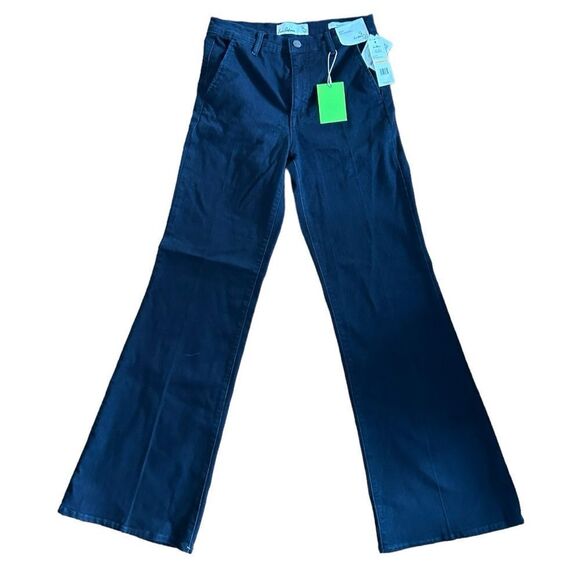 Sam Edelman Women's Bay Flare Trouser Jeans Baltic Dark Office 30 - Picture 2 of 6